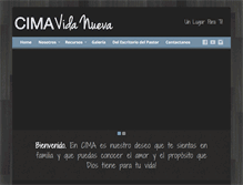 Tablet Screenshot of cimavidanueva.com